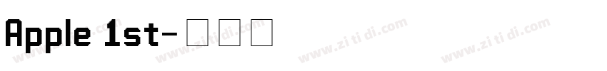 Apple 1st字体转换